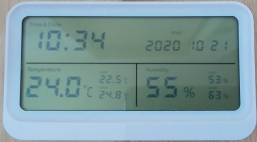 最高湿度と最低湿度